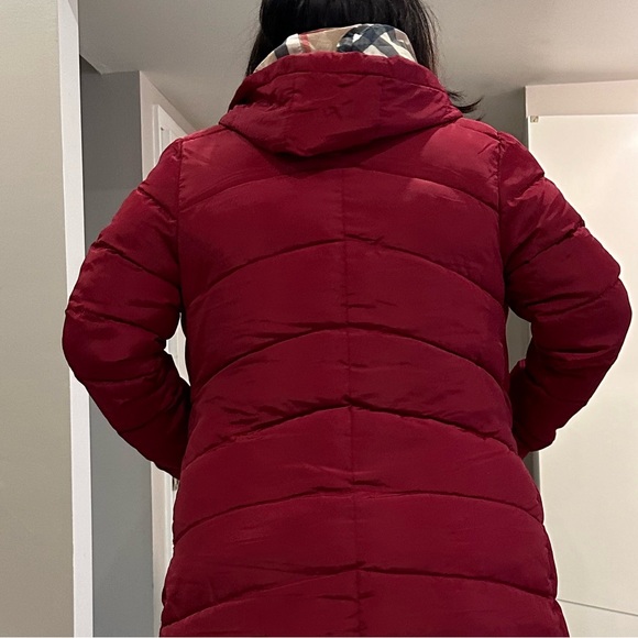 Red puffer coat with beautiful lining - Picture 6 of 6